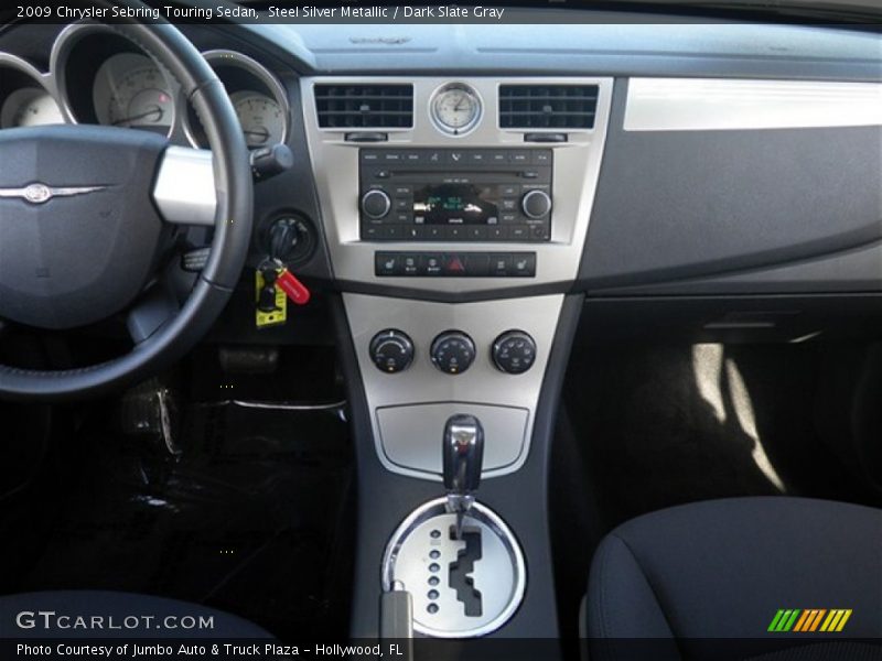 Steel Silver Metallic / Dark Slate Gray 2009 Chrysler Sebring Touring Sedan