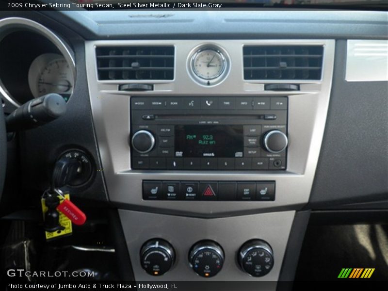 Steel Silver Metallic / Dark Slate Gray 2009 Chrysler Sebring Touring Sedan