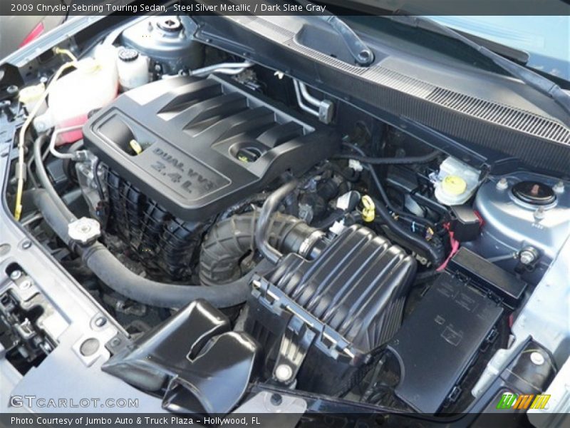 Steel Silver Metallic / Dark Slate Gray 2009 Chrysler Sebring Touring Sedan