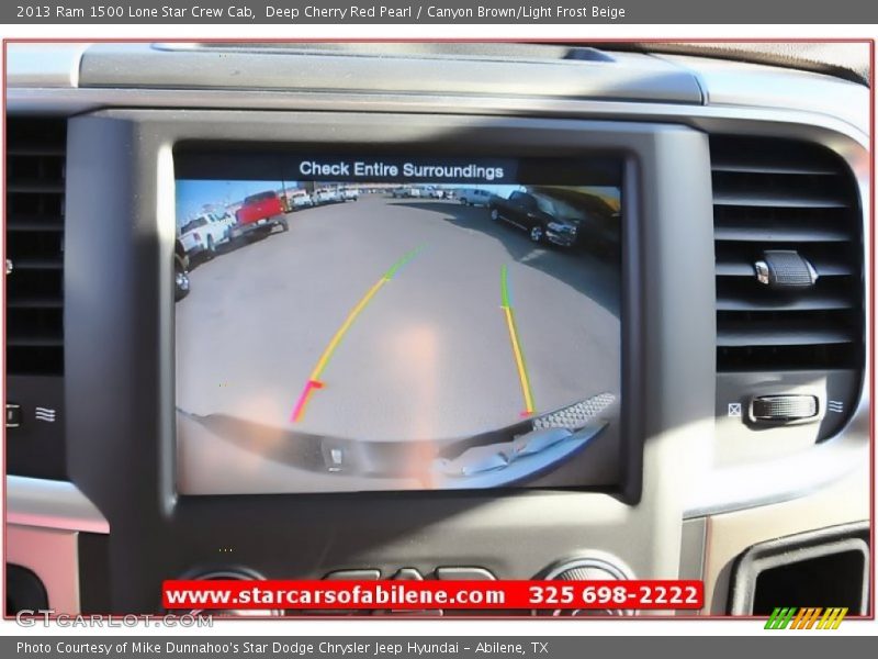 Deep Cherry Red Pearl / Canyon Brown/Light Frost Beige 2013 Ram 1500 Lone Star Crew Cab