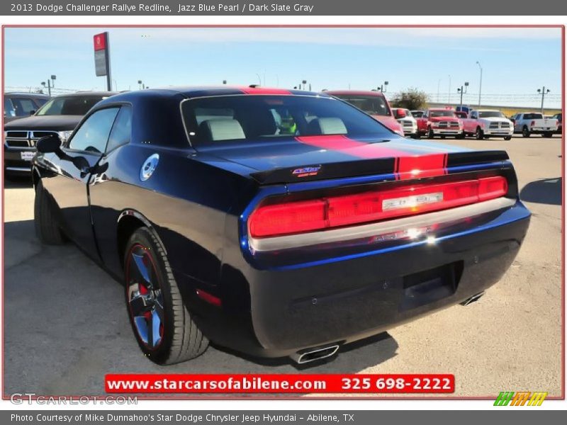 Jazz Blue Pearl / Dark Slate Gray 2013 Dodge Challenger Rallye Redline