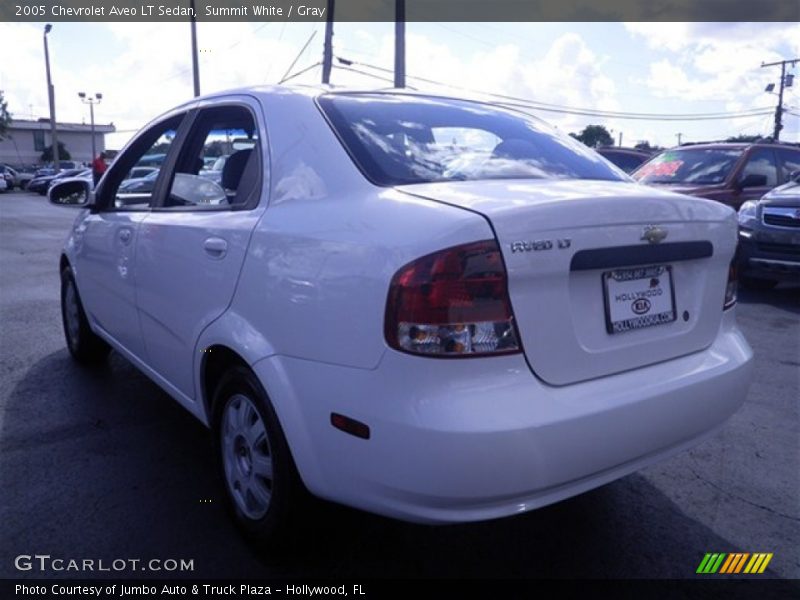 Summit White / Gray 2005 Chevrolet Aveo LT Sedan