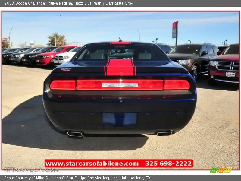 Jazz Blue Pearl / Dark Slate Gray 2013 Dodge Challenger Rallye Redline