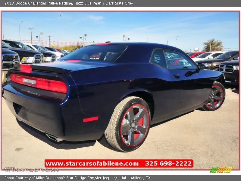 Jazz Blue Pearl / Dark Slate Gray 2013 Dodge Challenger Rallye Redline