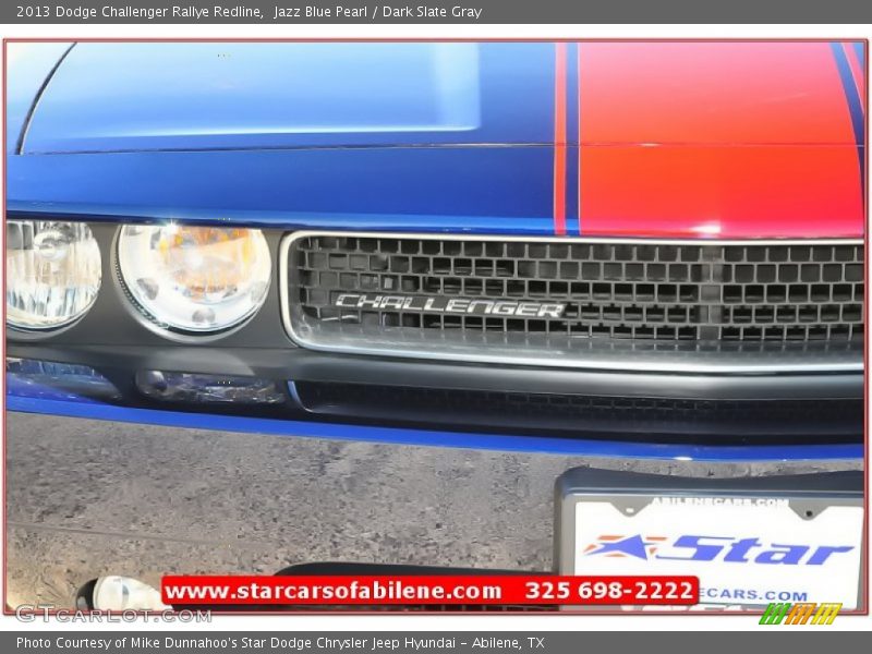 Jazz Blue Pearl / Dark Slate Gray 2013 Dodge Challenger Rallye Redline
