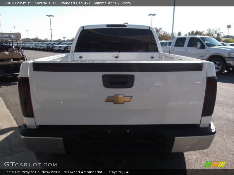Summit White / Ebony 2009 Chevrolet Silverado 1500 Extended Cab 4x4