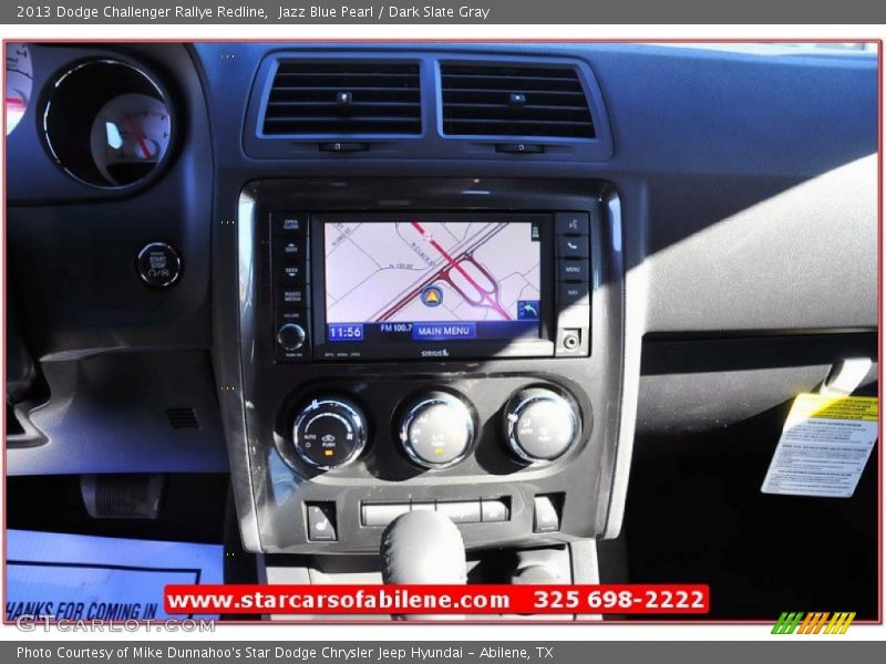 Jazz Blue Pearl / Dark Slate Gray 2013 Dodge Challenger Rallye Redline