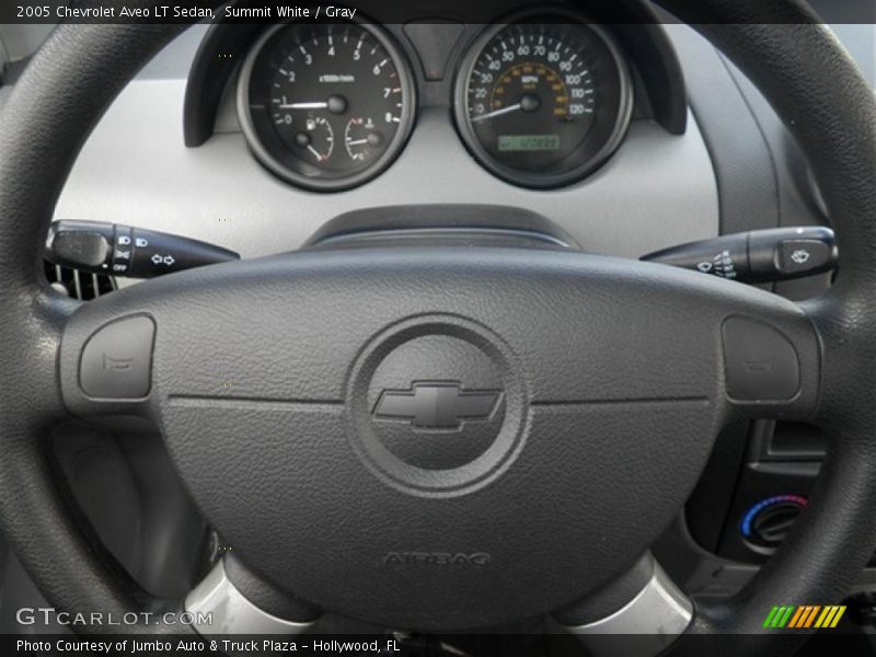 Summit White / Gray 2005 Chevrolet Aveo LT Sedan