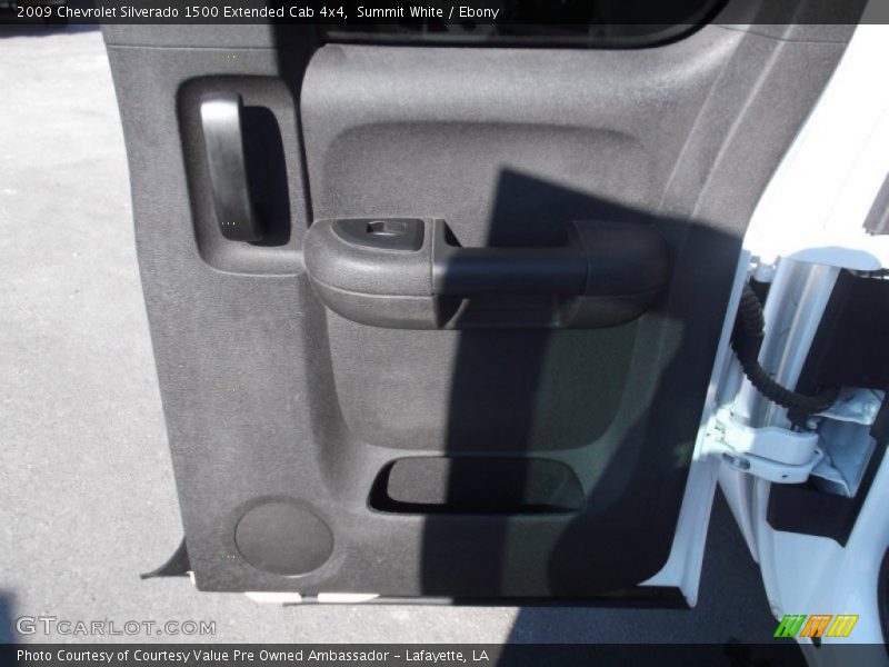 Summit White / Ebony 2009 Chevrolet Silverado 1500 Extended Cab 4x4
