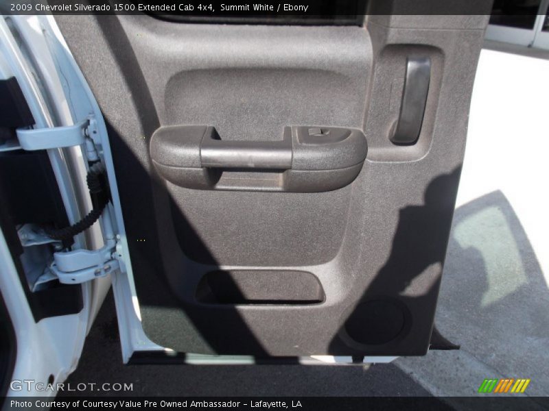 Summit White / Ebony 2009 Chevrolet Silverado 1500 Extended Cab 4x4