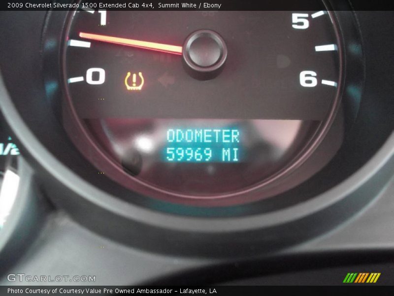 Summit White / Ebony 2009 Chevrolet Silverado 1500 Extended Cab 4x4