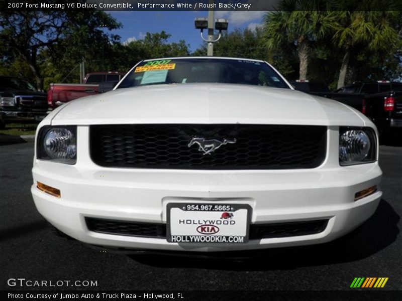 Performance White / Roush Black/Grey 2007 Ford Mustang V6 Deluxe Convertible