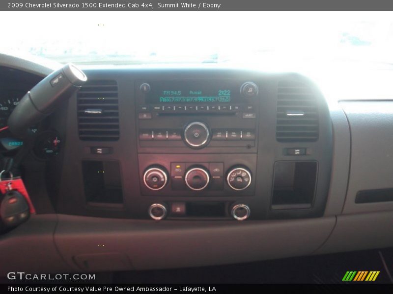 Summit White / Ebony 2009 Chevrolet Silverado 1500 Extended Cab 4x4