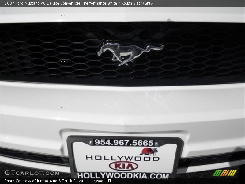 Performance White / Roush Black/Grey 2007 Ford Mustang V6 Deluxe Convertible