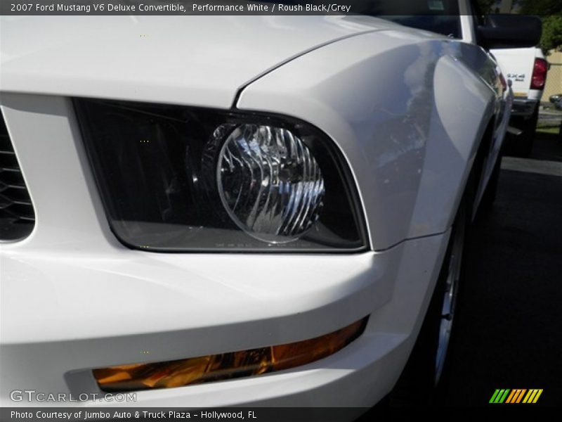 Performance White / Roush Black/Grey 2007 Ford Mustang V6 Deluxe Convertible