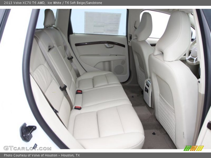 Rear Seat of 2013 XC70 T6 AWD