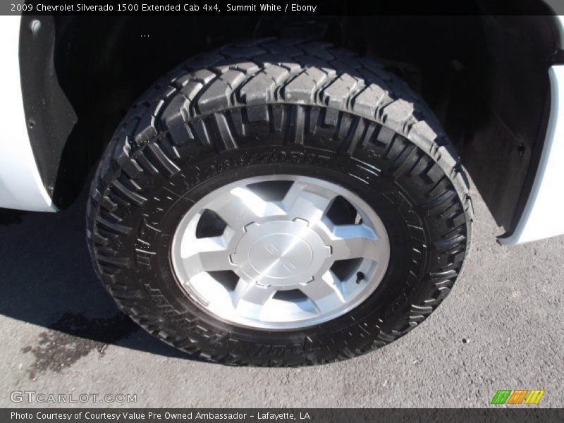 Summit White / Ebony 2009 Chevrolet Silverado 1500 Extended Cab 4x4