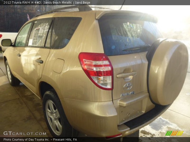 Sandy Beach Metallic / Sand Beige 2012 Toyota RAV4 I4 4WD