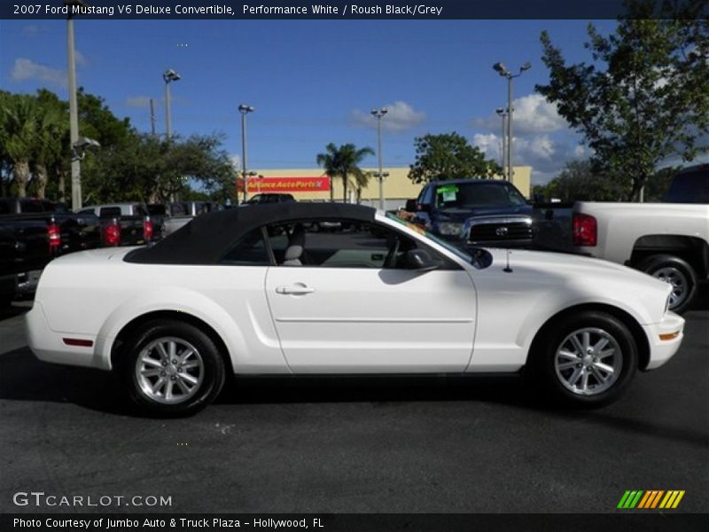 Performance White / Roush Black/Grey 2007 Ford Mustang V6 Deluxe Convertible