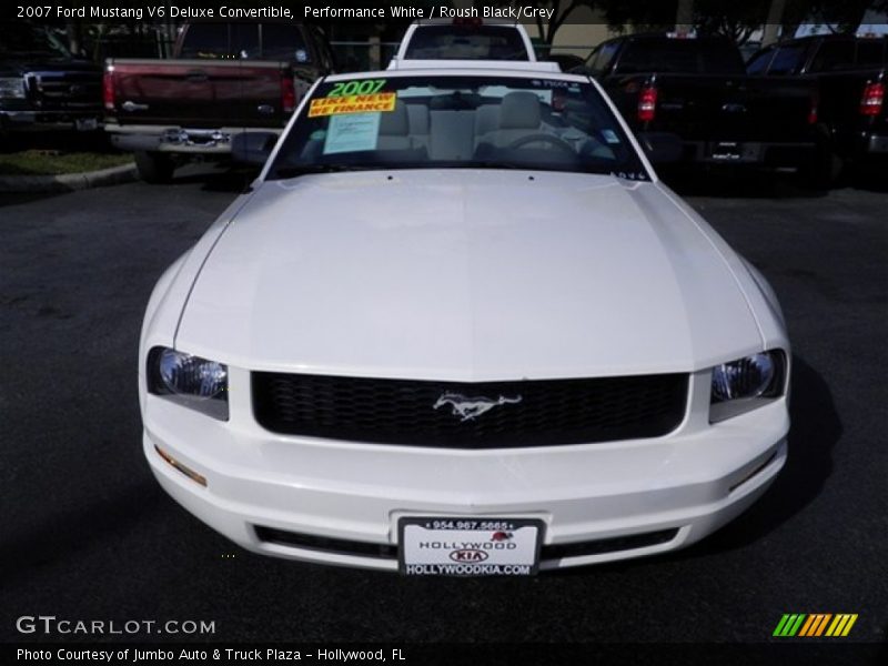 Performance White / Roush Black/Grey 2007 Ford Mustang V6 Deluxe Convertible