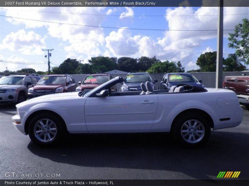 Performance White / Roush Black/Grey 2007 Ford Mustang V6 Deluxe Convertible