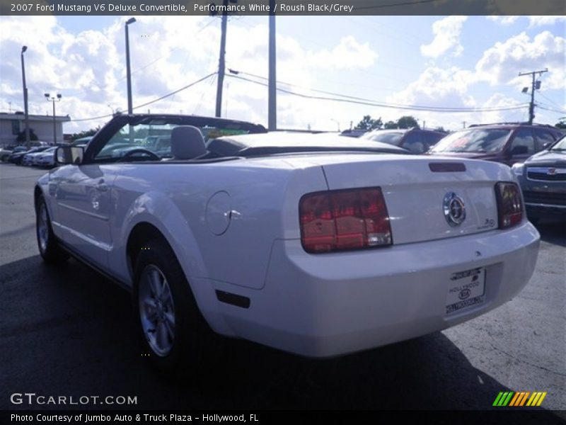 Performance White / Roush Black/Grey 2007 Ford Mustang V6 Deluxe Convertible
