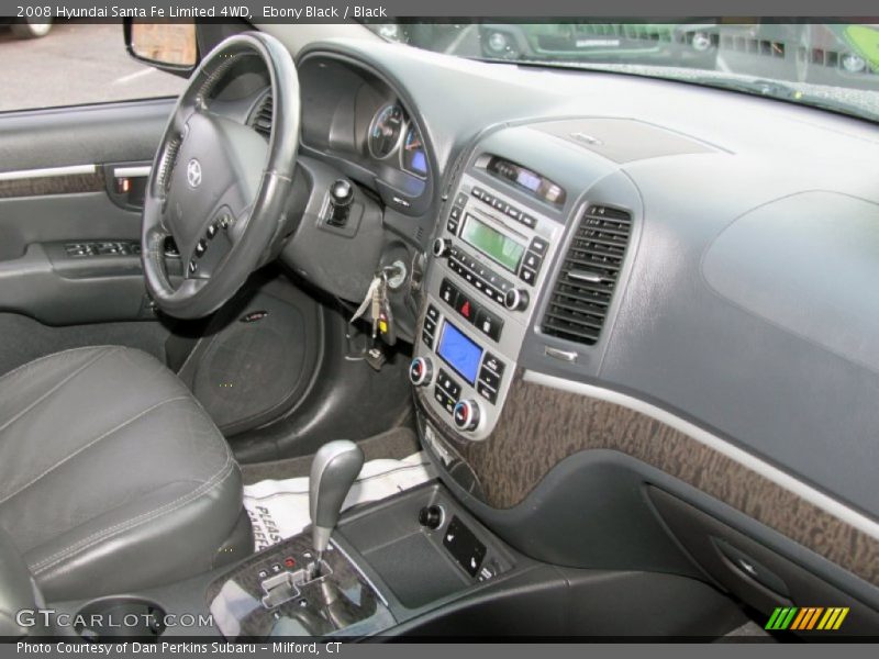 Ebony Black / Black 2008 Hyundai Santa Fe Limited 4WD