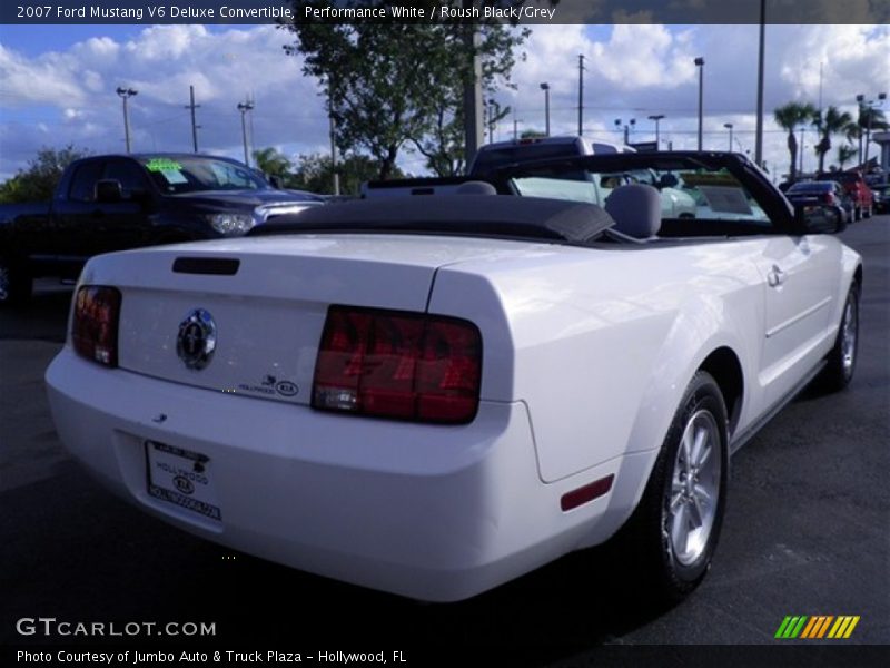 Performance White / Roush Black/Grey 2007 Ford Mustang V6 Deluxe Convertible