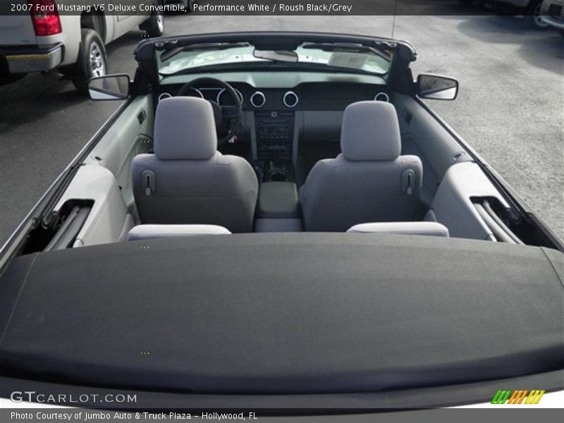 Performance White / Roush Black/Grey 2007 Ford Mustang V6 Deluxe Convertible