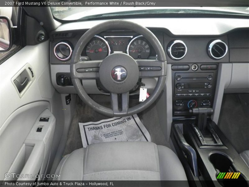 Performance White / Roush Black/Grey 2007 Ford Mustang V6 Deluxe Convertible