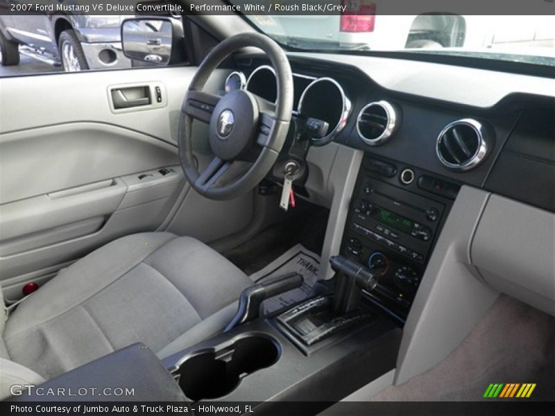 Performance White / Roush Black/Grey 2007 Ford Mustang V6 Deluxe Convertible