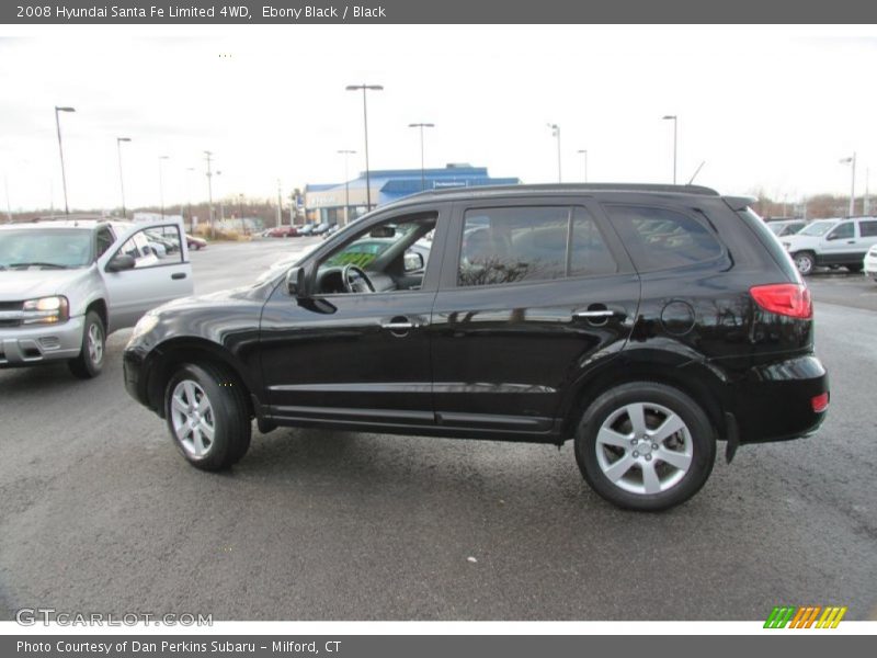 Ebony Black / Black 2008 Hyundai Santa Fe Limited 4WD