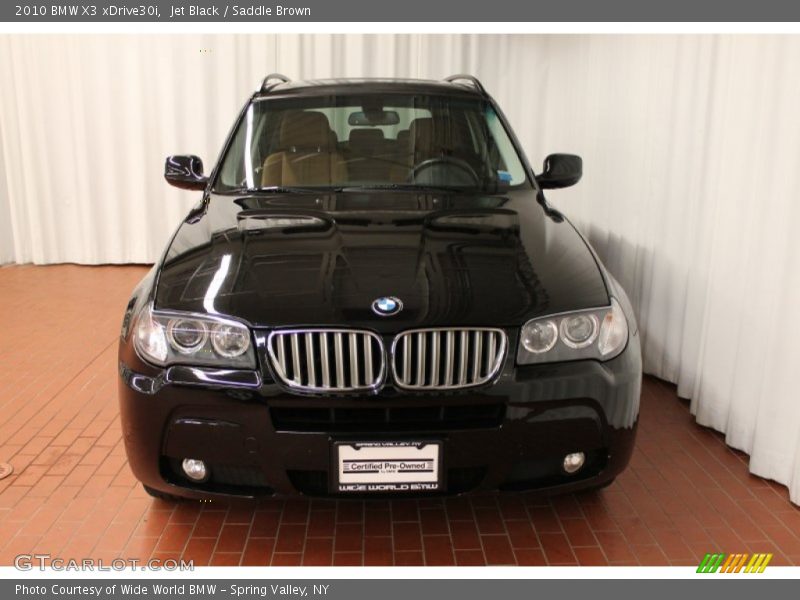 Jet Black / Saddle Brown 2010 BMW X3 xDrive30i