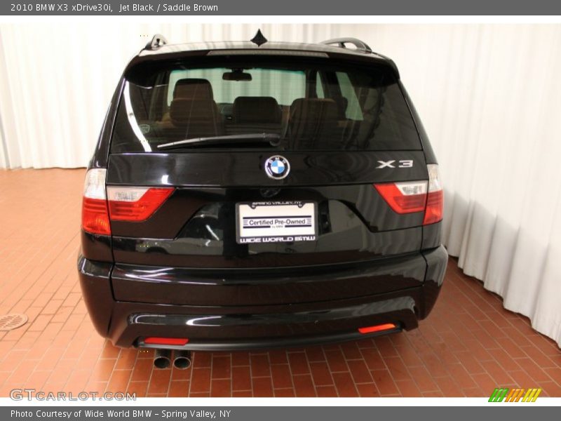 Jet Black / Saddle Brown 2010 BMW X3 xDrive30i