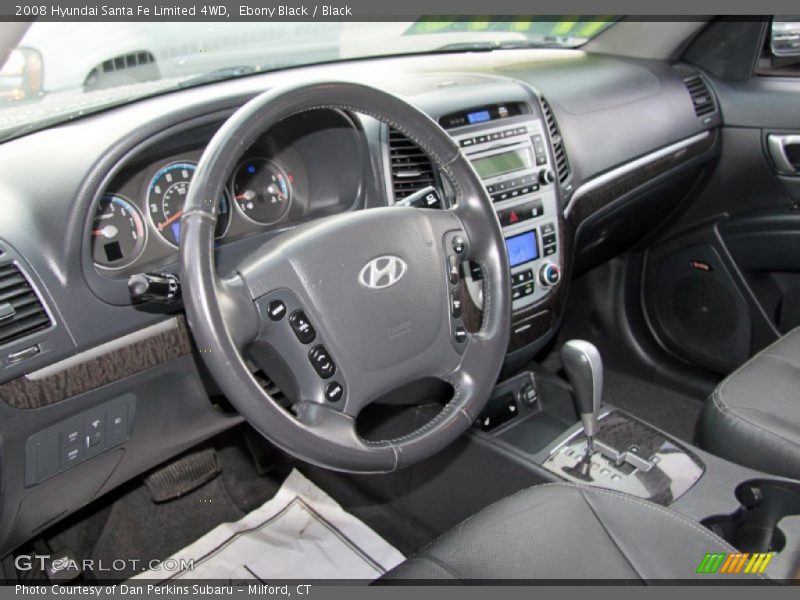 Ebony Black / Black 2008 Hyundai Santa Fe Limited 4WD