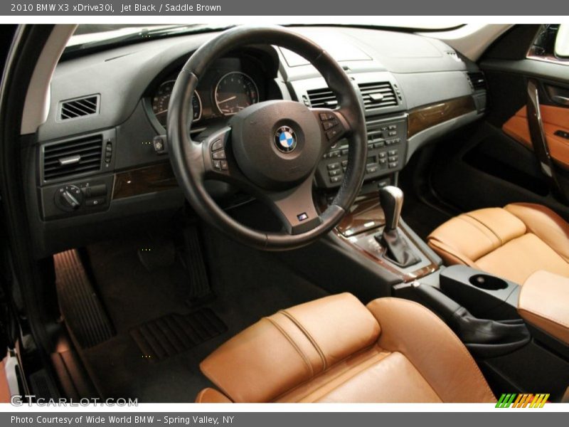 Jet Black / Saddle Brown 2010 BMW X3 xDrive30i