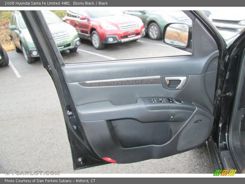 Ebony Black / Black 2008 Hyundai Santa Fe Limited 4WD