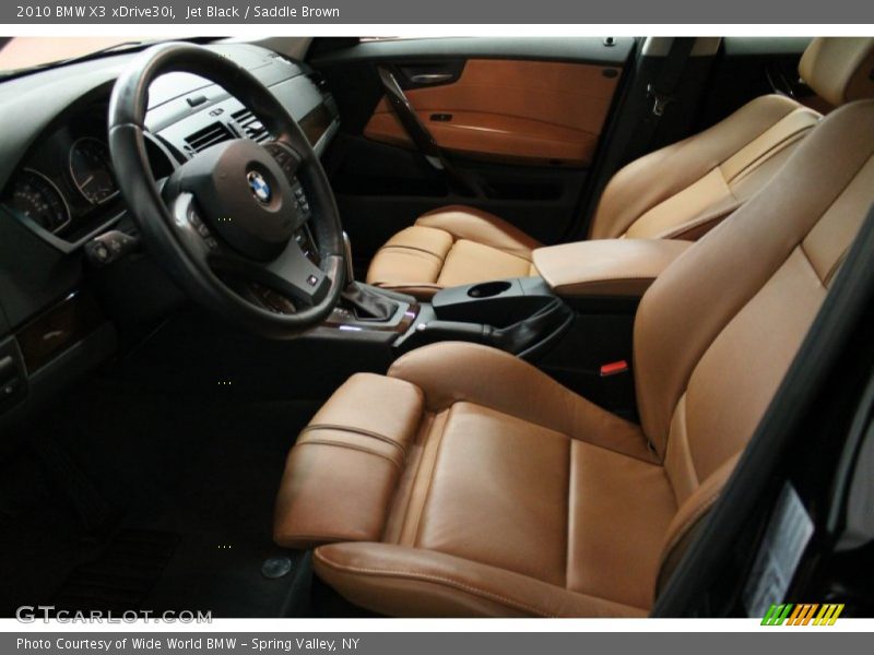 Jet Black / Saddle Brown 2010 BMW X3 xDrive30i