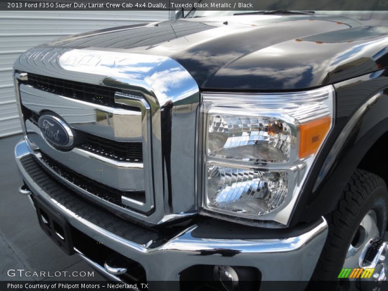 Tuxedo Black Metallic / Black 2013 Ford F350 Super Duty Lariat Crew Cab 4x4 Dually