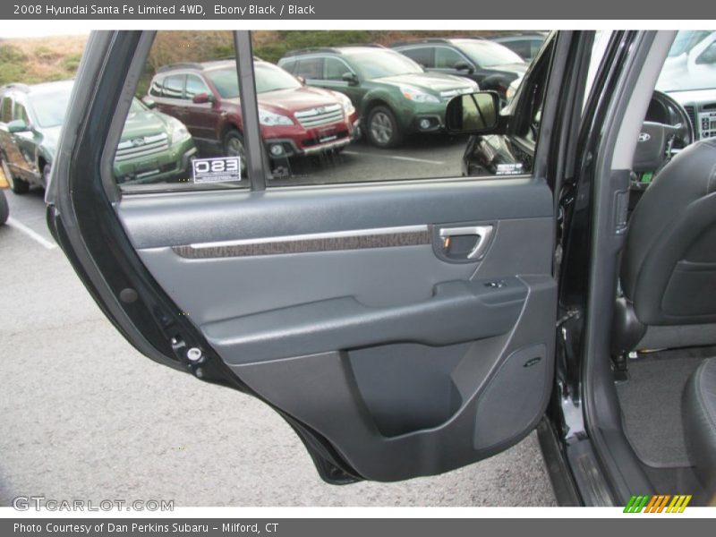 Ebony Black / Black 2008 Hyundai Santa Fe Limited 4WD
