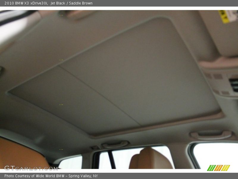 Jet Black / Saddle Brown 2010 BMW X3 xDrive30i