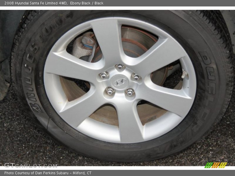 Ebony Black / Black 2008 Hyundai Santa Fe Limited 4WD