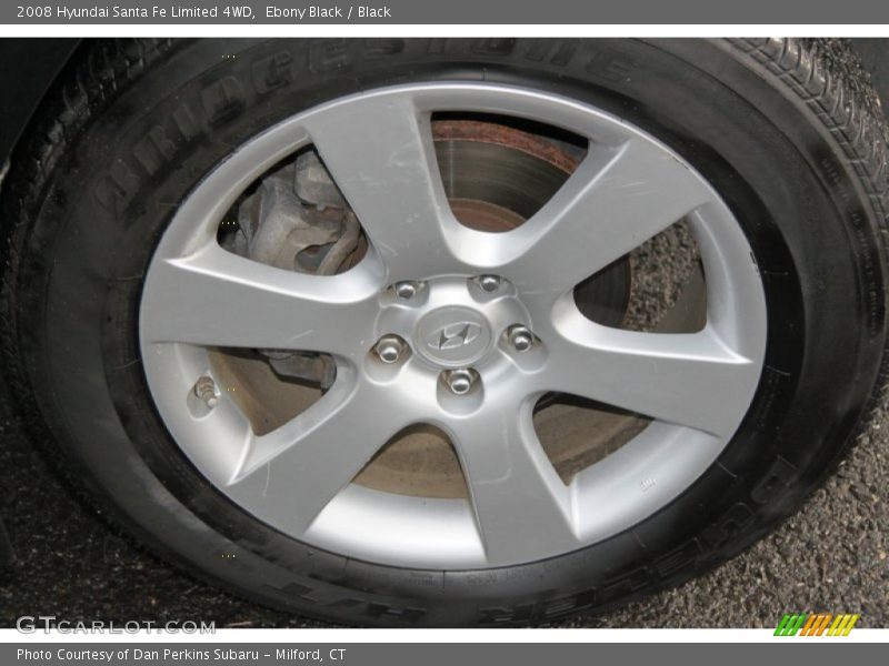 Ebony Black / Black 2008 Hyundai Santa Fe Limited 4WD