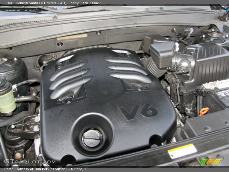 Ebony Black / Black 2008 Hyundai Santa Fe Limited 4WD