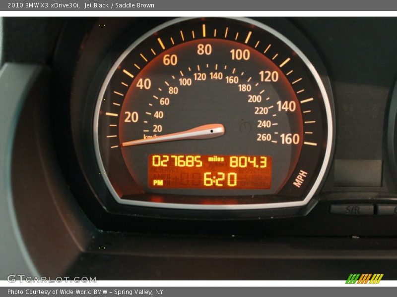Jet Black / Saddle Brown 2010 BMW X3 xDrive30i