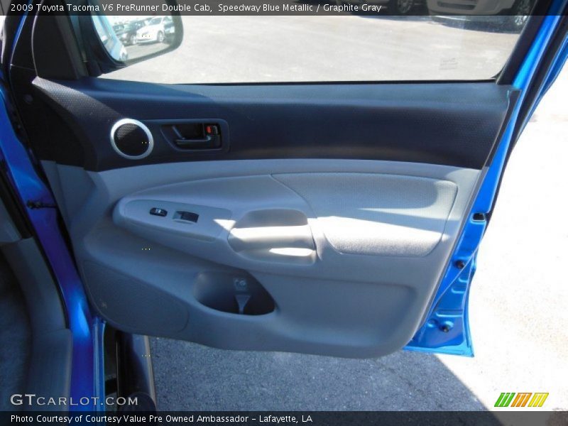 Speedway Blue Metallic / Graphite Gray 2009 Toyota Tacoma V6 PreRunner Double Cab