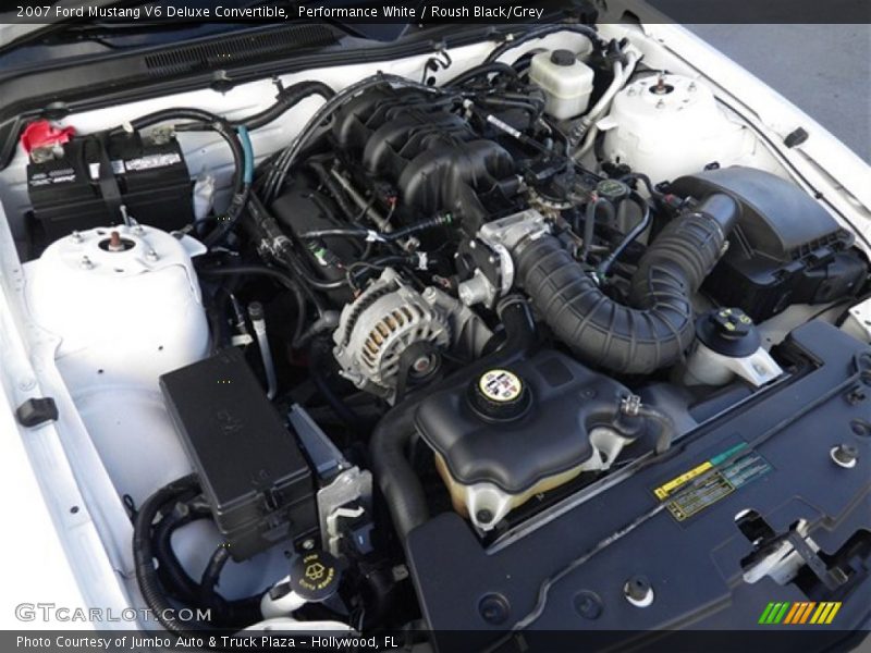 Performance White / Roush Black/Grey 2007 Ford Mustang V6 Deluxe Convertible