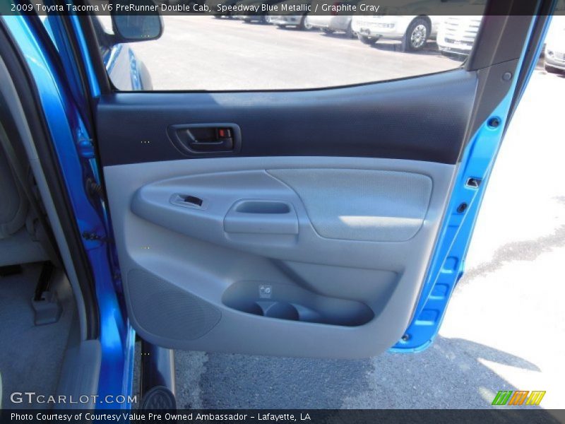 Speedway Blue Metallic / Graphite Gray 2009 Toyota Tacoma V6 PreRunner Double Cab