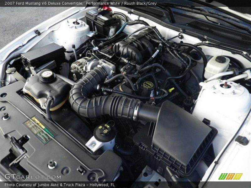 Performance White / Roush Black/Grey 2007 Ford Mustang V6 Deluxe Convertible