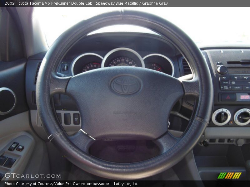 Speedway Blue Metallic / Graphite Gray 2009 Toyota Tacoma V6 PreRunner Double Cab